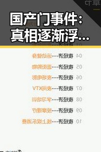 国产门事件：真相逐渐浮出水面，背后隐藏的角力